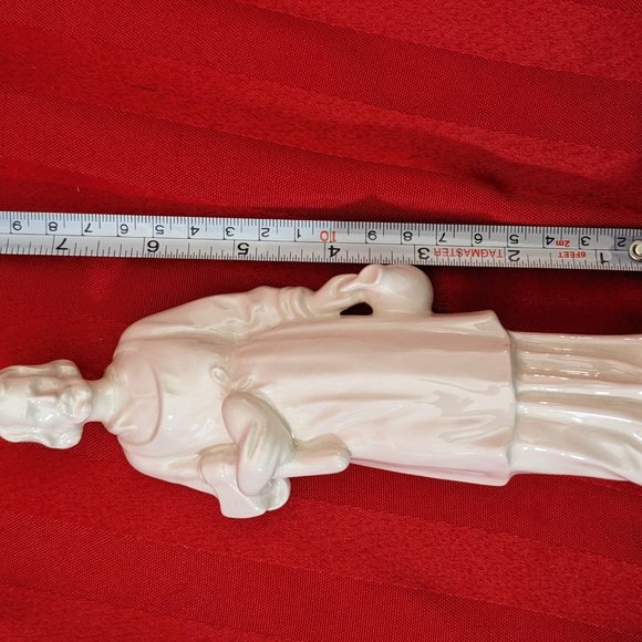 Vintage 1956, White Goebel Sacrart Statue of St. Joseph, The Carpenter 7.5" Tall - Picture 7 of 10